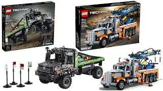 New models Lego TECHNIC 2021. 42129 4x4 Mercedes-Benz Zetros Trial Truck, 42128 Heavy-Duty Tow Truck