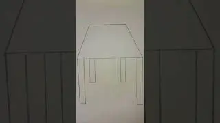 Draw a table tutorial #kids #drawing #tutorial #table #creative #children #art #shorts #shortvideo