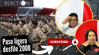 Colombianos 🇨🇴 reaccionan a Paso Ligero Desfile militar 2008 Perú 🇵🇪 | reacción #peru #reaction