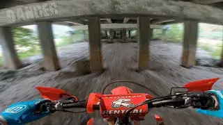 Urban exploring on dirt bikes!