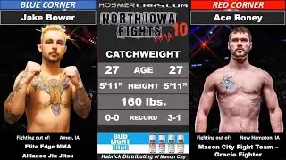 Full Fight| Jake Bower vs Ace Roney| North Iowa Fights MMA
