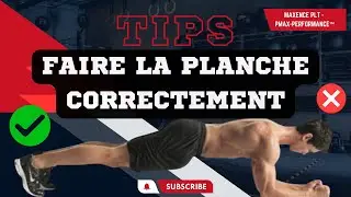 La bonne position pour la planche ventrale (gainage) | PMAx-Performance&trade;