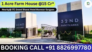 The Sanctuaries  by 32nd Manesar farmhouse for sale offering one acre plots call 8826997780