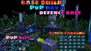 [ ARK MOBILE ] PVP DAY 2 BASE BUILD DEFENCE AND FARMING