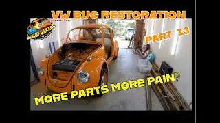 Реставрация Volkswagen Beetle // На Volkswagen Beetle 1970 года выпуска установлены новые детали....