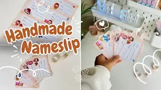 Handmade Nameslip for School Books | DIY Name slips | Name slips for School Book | Lubna&rsquo;s Cloud 2.0