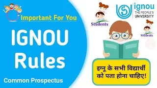 IGNOU Rules July Session 2020 | ignou common prospectus | Admission Fees Structure|ignou course list