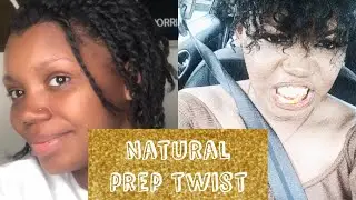 Natural hair prep for twist out