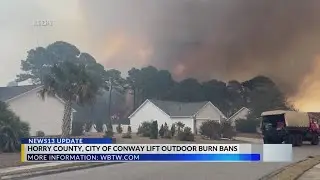 Horry County, city of Conway lift outdoor burn bans