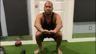 Leg Day Workout for Athletes (Lunges + Stairs + 80lb Kettlebell Squats!)