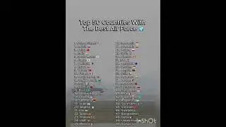 top 50 country with best Air Force #ranking #motivation