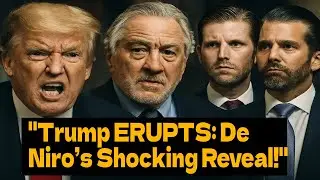 🔥Trump ERUPTS as Robert De Niro EXPOSES SHOCKING Secrets About Eric & Don Jr LIVE! 😳