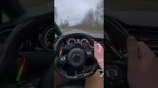 VW GOLF 7 R  with Hot paddle shifters ⚠️ 🏁🔥