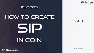 How to create SIP in coins Zerodha. #zerodha #coins #MF #mutualfund #taxsaver #sip