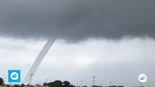 Waterspout in the Balearic Islands, Spain.