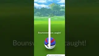 I caught a 100iv grass type Pokemon in wild #pokemongo #gaming #rare #gotcha #shorts @Snowmancity