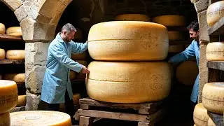 AMAZING Parmesan Cheese Production: Largest Factory Revealed