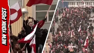 Greenland&rsquo;s PM Jens-Frederik Nielsen Leads Rally Against Trump