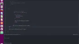 Go Golang Programming 22 - For Loop with BREAK and CONTINUE