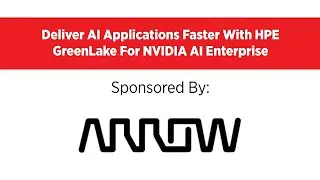 Deliver AI Applications Faster With HPE GreenLake For NVIDIA AI Enterprise