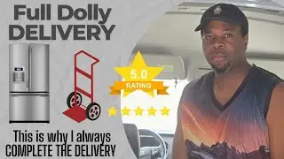 Full Dolly delivery: This is why I make the delivery, even if I have to bend the rules #cargovan