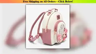 Loungefly Disney Beauty and The Beast Floral Sketch Mini Backpack Wholesale Best Quality New