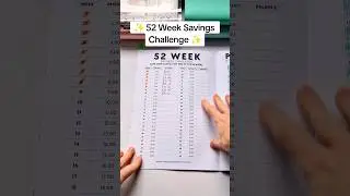 ✨️52 Week Saving Challenge✨️ #savings #savingschallenges #savemoney #52weekchallenge