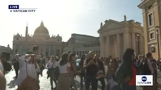 LIVE: Crowds gather outside St. Peter's Square following Pope Francis' death