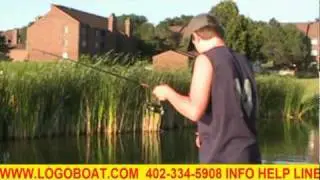 LOGOBOAT PONTOON FISHING IN 16 FT X 6 FT. PART 2