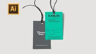 How to create tag in illustrator/hang tag design illustrator/illustrator tutitial