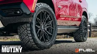 Fuel Off-Road Fusion Forged FC404 Mutiny | Matte Black with Gloss Black Lip | 22x10 | GMC Yukon