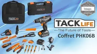 Набор аккумуляторных дрелей TACKLIFE 18V и ручной инструмент - PHK06B - Распаковка