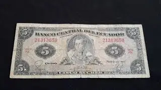 ECUADOR 5 Sucres (1983) | Banknote Encyclopedia