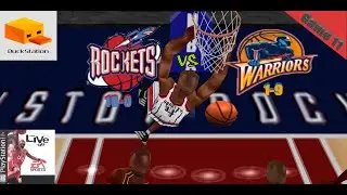 Cake Walk - Rockets vs Warriors - NBA Live 98 - PS1 - Duckstation - RetroArch - Cyber Athlete Gaming