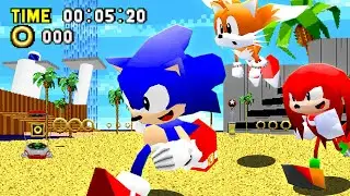 The BETA Dreamcast Trio in Sonic Robo Blast 2