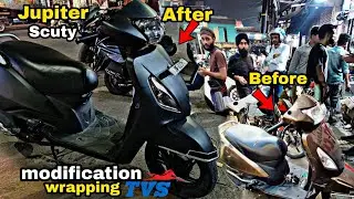 Jupiter wrap one in India 💥 | *Matt black* | modification @romimodifier4277