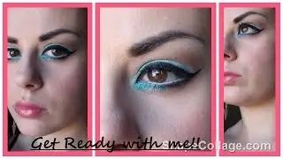 Get ready with me! Mi preparo con voi. (Makeup sui toni del beige e celeste) Full face makeup.