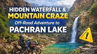 HIDDEN WATERFALL & MOUNTAIN CRAZE Off-Road Adventure to PACHRAN LAKE #travel #bike #rider #waterfall