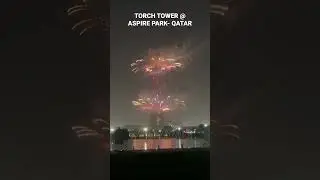 FIRE WORKS | GUNIESS BOOK RECORDS | WORLDS  BIGGEST 360d SCREEN | QATAR |#shorts  #trending #doha