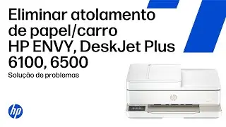 Limpar problemas de atolamento de papel/carro e bandejas | HP ENVY & HP DeskJet Plus 6100/6500