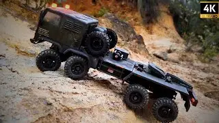 8x8 All Wheel Steer Micro RC Crawler Beast | Hobby Plus Terranaut CRP18 | Fair RC Weathered Mod