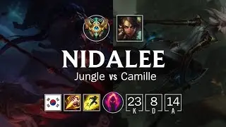 Nidalee Jungle vs Camille - KR Challenger Patch 8.23