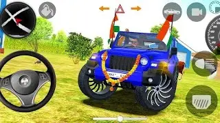 Blue Mahindra Thar Mafia | City Drive Gangster SUV | Urban Vibes 🔥