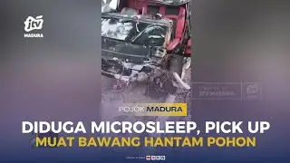 Diduga Microsleep, Penumpang Pick Up Muatan Bawang Tewas Usai Hantam Pohon
