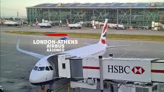 British Airways Airbus A320Neo | LHR-ATH | Euro Traveller