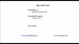 Special Event Strategies