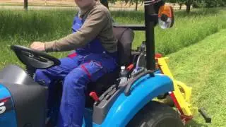 Traktor LS J27 Gear mit Trommelmähwerk Zanon ZRF-TL 1000