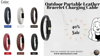 Outdoor Portable Leather Mini USB Bracelet Charger Charging Cable Review | Moonlinest