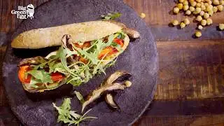 Сэндвичи с хумусом и жаренными овощами на гриле Big Green Eg