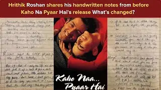 Hrithik Roshan shares his handwritten notes from before Kaho Na Pyaar Hai's release  What&rsquo;s changed?